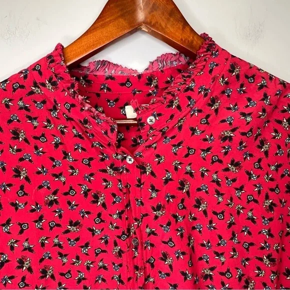 Zadig & Voltaire Tamis Liberty Floral-print Button-down Shirt Size Large - Picture 7 of 14